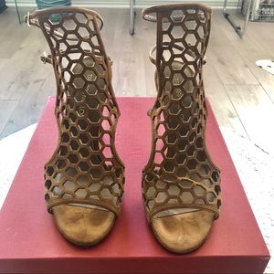 Tamara Mellon Tan Suede Scandal